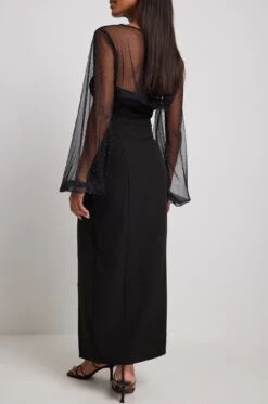 High Slit Detailed Midi Dress -Na-Kd high slit detailed midi dress 1783 000007 00020341