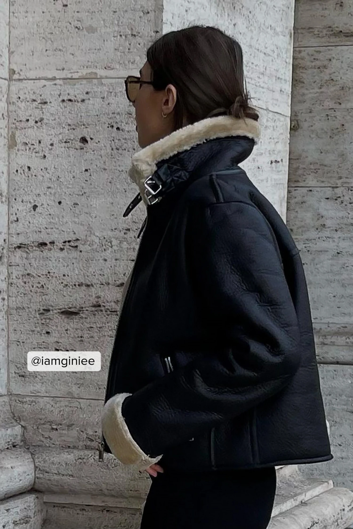 NA-KD Recycled Short Aviator Jacket 3 NA-KD Recycled Short Aviator Jacket