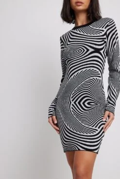 NA-KD Jaqcuard Knitted Mini Dress -Na-Kd jaqcuard knitted mini dress 1100 006584 00411715