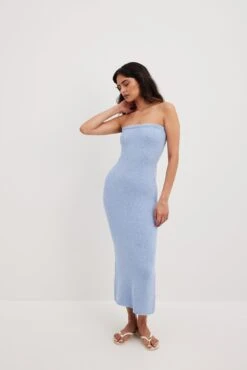 Knitted Bandeau Dress -Na-Kd knitted bandeau dress 1708 000193 004712402 copy