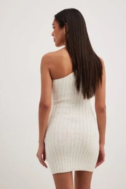 Knitted One Shoulder Mini Dress -Na-Kd knitted one shoulder mini dress 1744 000045 0001 1185