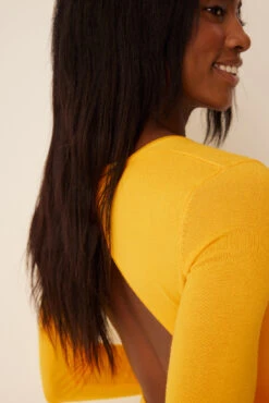 Knitted Open Back Dress -Na-Kd knitted open back dress 1736 000340 0024 5835