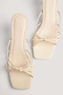 Knotted Front Strappy Mules -Na-Kd knotted front strappy mules 1055 001422 03010905