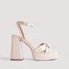 Knotted Plateau High Heels -Na-Kd knotted plateau high heels 1055 001412 00050683