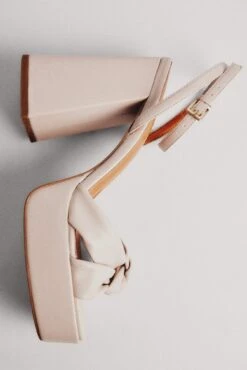 Knotted Plateau High Heels -Na-Kd knotted plateau high heels 1055 001412 00050700 copy 1