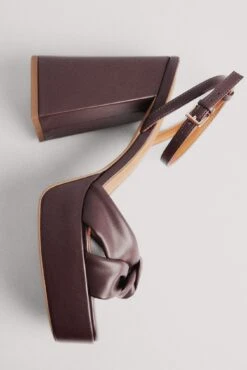 Knotted Plateau High Heels -Na-Kd knotted plateau high heels 1055 001412 00170672 copy 1