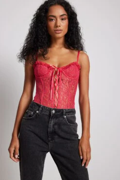 Lace Up Front Corset -Na-Kd lace up front corset 1013 001183 00041822 1