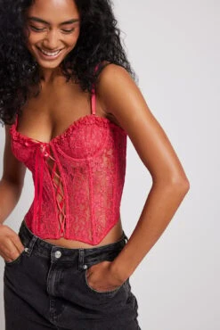 Lace Up Front Corset -Na-Kd lace up front corset 1013 001183 00041841