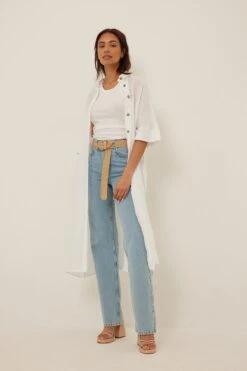 Linen Shirt Dress 8 Linen Shirt Dress -Na-Kd linen shirt dress 1014 001390 00013426 01c