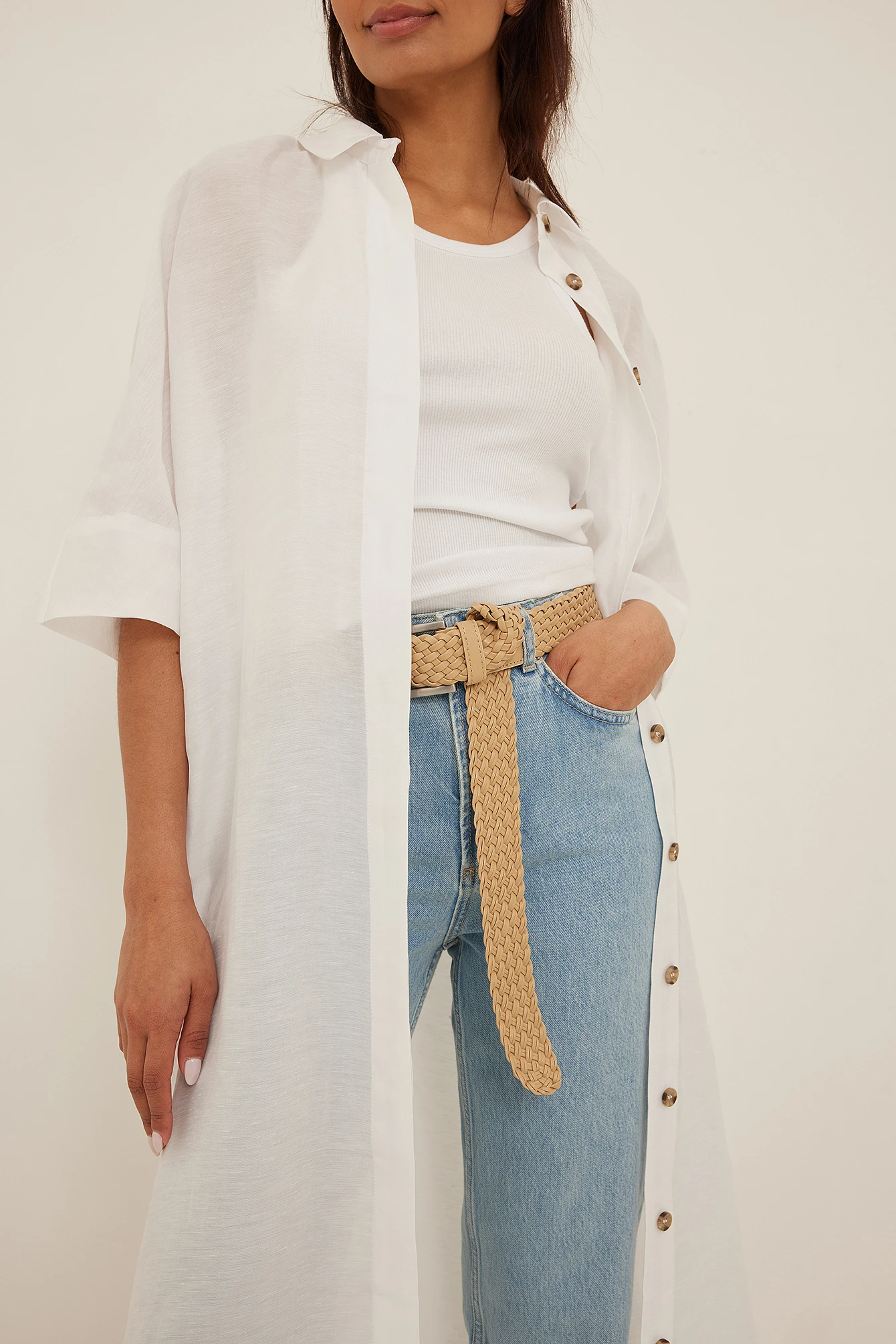 Linen Shirt Dress 6 Linen Shirt Dress - Image 4