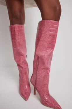 Stiletto Shaft Boots 13 Stiletto Shaft Boots -Na-Kd loose shaft stiletto boots 1055 001258 00157713 copy