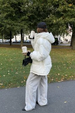 Recycled Waist Drawstring Padded Jacket -Na-Kd malvinasofie 1100 005042 0260 1 social