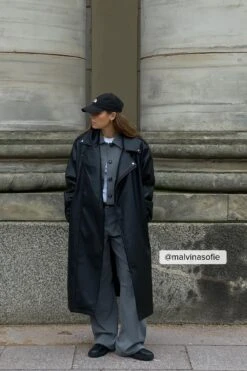 Long Biker Pu Trenchcoat -Na-Kd malvinasofie 1100 006795 0002 social 1 new