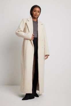 Marked Waist Wool Blend Maxi Coat 11 Marked Waist Wool Blend Maxi Coat -Na-Kd marked waist wool blend maxi coat 1774 000032 2176 01c
