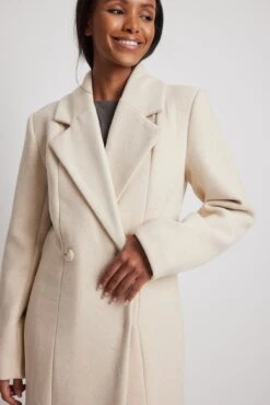 Marked Waist Wool Blend Maxi Coat 12 Marked Waist Wool Blend Maxi Coat -Na-Kd marked waist wool blend maxi coat 1774 000032 2176 6142