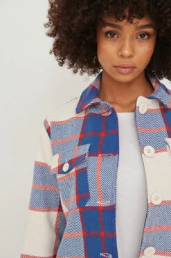 NA-KD Checked Overshirt -Na-Kd metal checked overshirt 1100 005441 1569 04g