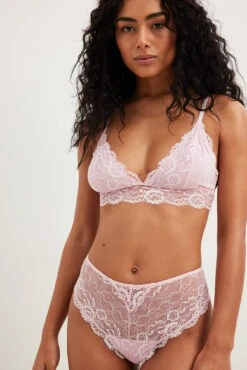 Mid Waist Lace Brazilian -Na-Kd mid waist lace brazilian 1013 001074 0015 2898