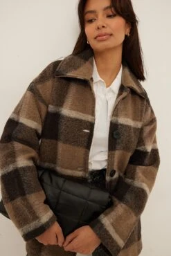 Checked Belted Overshirt -Na-Kd na kd checked belted overshirt 1018 008753 7733 0154