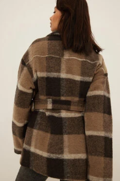 Checked Belted Overshirt -Na-Kd na kd checked belted overshirt 1018 008753 7733 0195