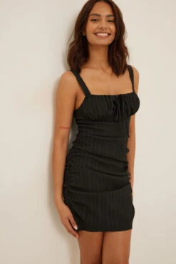 Structured Gathered Sides Mini Dress -Na-Kd na kd structured gathered sides mini dress 1017 001485 0002 6864