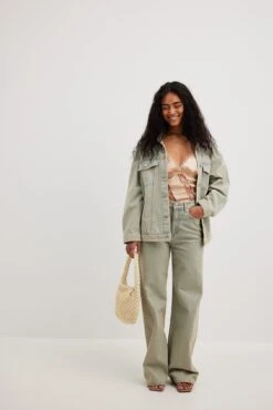 Lace Front Detail Satin Top -Na-Kd nakd 1017 002134 0005 r 01c