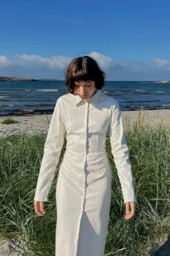 Pu Buttoned Midi Dress -Na-Kd nakd pu buttoned midi dress 1018 009830 0260 edit01