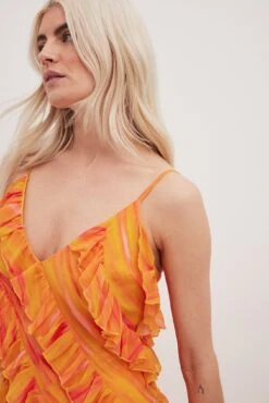 All Over Frills Maxi Dress -Na-Kd nakd all over frills maxi dress 1017 001635 9430 2111