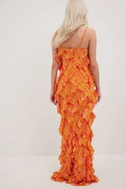 All Over Frills Maxi Dress -Na-Kd nakd all over frills maxi dress 1017 001635 9430 2128