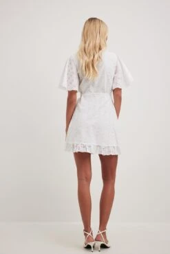 Anglaise Wrap Mini Dress -Na-Kd nakd anglaise wrap mini dress 1014 001505 0001 23033