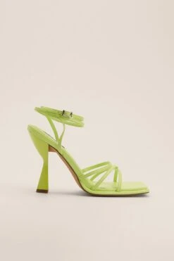 Angular Strappy High Heels
