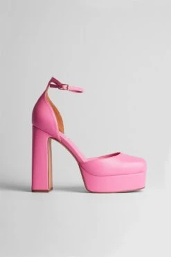 Ankle Strap Plateau Pumps
