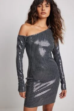 Asymmetric Glitter Mini Dress 11 Asymmetric Glitter Mini Dress -Na-Kd nakd asymmetric glitter mini dress 1017 002078 0014 9645