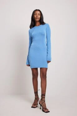 Asymmetric Open Back Mini Dress -Na-Kd nakd asymmetric open back mini dress 1778 000018 5516 01