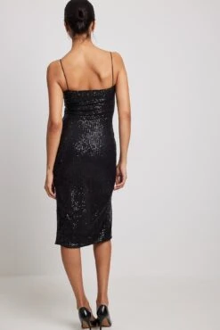 Asymmetric Sequin Midi Dress -Na-Kd nakd asymmetric sequin midi dress 1017 001874 0002 0729