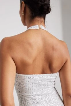 Asymmetric Sleeveless Sequin Midi Dress -Na-Kd nakd asymmetric sleeveless sequin midi dress 1017 001880 0014 0860