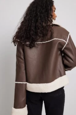 Aviator PU Jacket -Na-Kd nakd aviator pu jacket 1711 000072 0017 26574