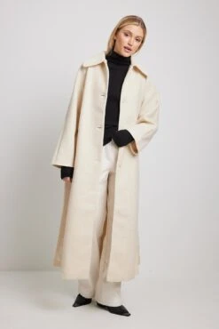 Back Slit Long Coat -Na-Kd nakd back slit long coat 1018 009340 1934 28843 01c