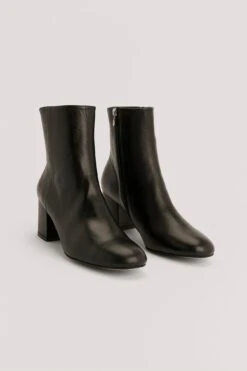 Basic Leather Ankle Boots -Na-Kd nakd basic leather ankle boots 1055 001033 0002 02m 1