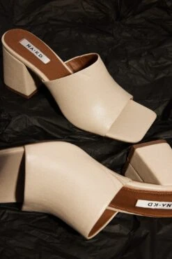 Basic Leather Mules -Na-Kd nakd basic leather mules 1055 001213 0140 03
