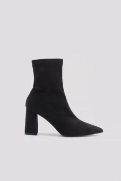 Basic Suede Look Ankle Boots
