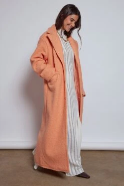 Textured Straight Fitted Coat -Na-Kd nakd belted coat 1018 008926 0569 2607