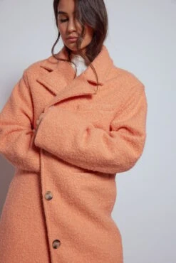 Textured Straight Fitted Coat -Na-Kd nakd belted coat 1018 008926 0569 2615
