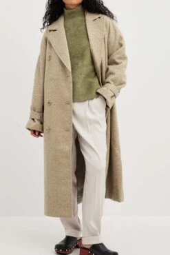 NA-KD Belted Herringbone Coat -Na-Kd nakd belted herringbone coat 1100 006701 0052 10251