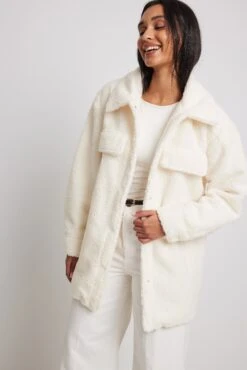 NA-KD Belted Teddy Jacket -Na-Kd nakd belted teddy jacket 1100 004832 0001 3224 copy