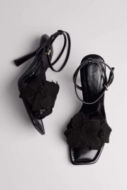 Big Blossom Detail Heels -Na-Kd nakd big blossom detail heels 1055 001383 0002 0369