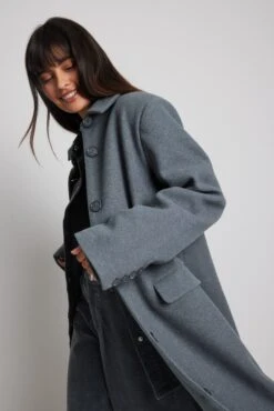 Big Shoulder Oversized Coat -Na-Kd nakd big shoulder oversized coat 1777 000028 0008 0111