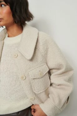 NA-KD Big Sleeve Chest Pocket Jacket -Na-Kd nakd big sleeve chest pocket jacket 1018 007861 0140 05g