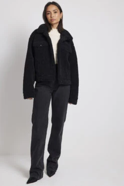 Recycled Bonded Teddy Jacket -Na-Kd nakd bonded teddy jacket 1018 007798 0002 10804 01c