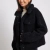 Recycled Bonded Teddy Jacket -Na-Kd nakd bonded teddy jacket 1018 007798 0002 10823