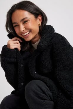 Recycled Bonded Teddy Jacket -Na-Kd nakd bonded teddy jacket 1018 007798 0002 10841